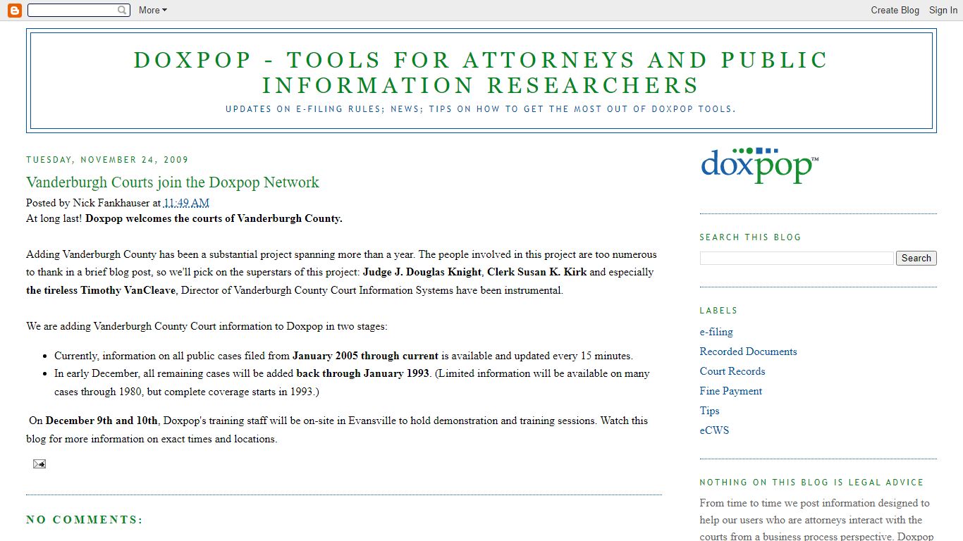 Doxpop - Tools for Attorneys and Public Information Researchers ...